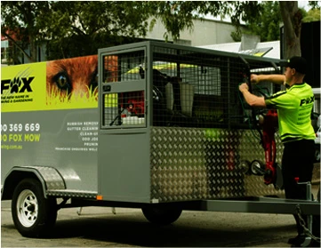 Fox Mowing team at work in Brisbane